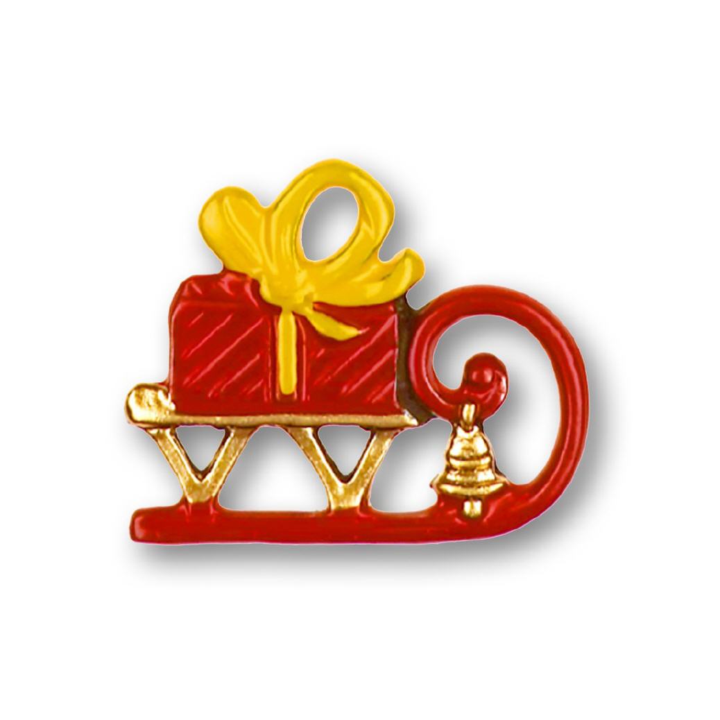 Mini-Zinnfigur Schlitten