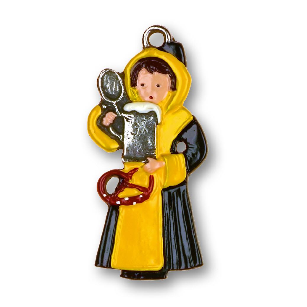 Zinnfigur M&uuml;nchner Kindl mit Breze