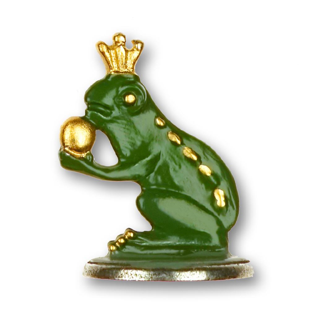Zinnminiatur zum Stellen Froschk&ouml;nig